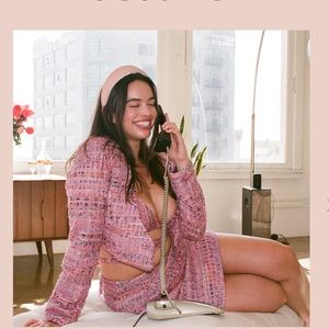 For Love & Lemons Dionne Bra Top and Jacket NWT